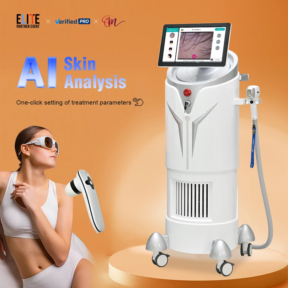 2024 Newest Ice Platinum Titanium Hair Removal Laser Replaceable Spot Technology 755nm 808nm 1064nm 3 in 1 Diode Laser