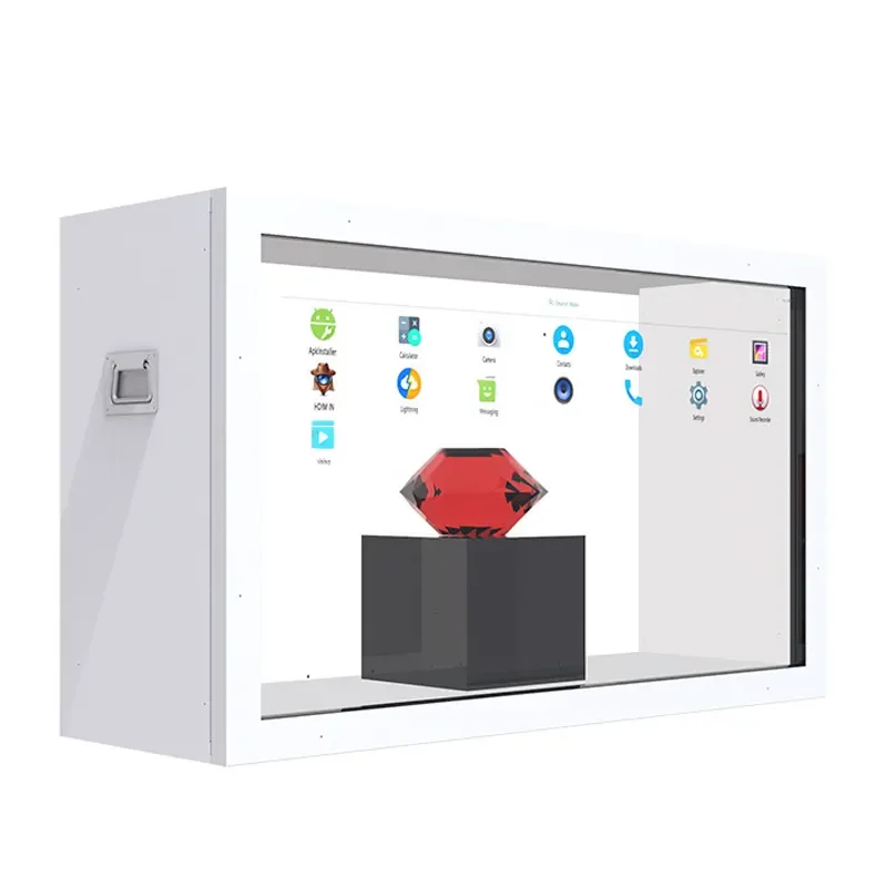 Digital signage hologram display 3d holographic transparent lcd touch display 55 display oled