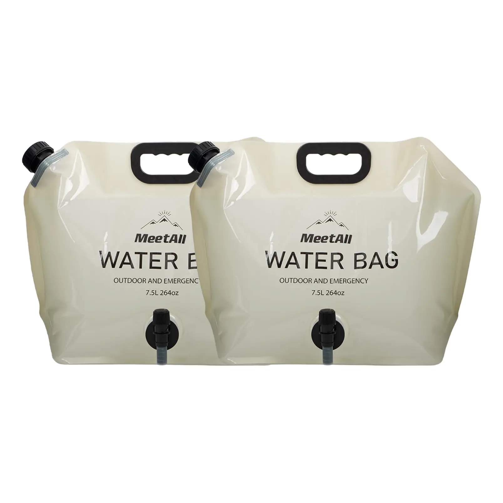 Outdoor Mini Folding Water Bag Camping 7.5L Big Capacity Portable Water Bag Food Grade Material For Survival