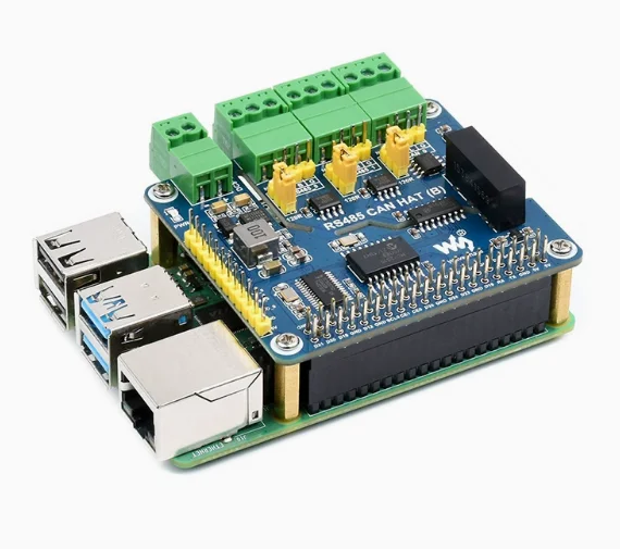 FYX Raspberry PI 4B expansion board 2-way RS485 1-CAN interface SPI communication Industrial-grade band isolation RS485 CAN HAT