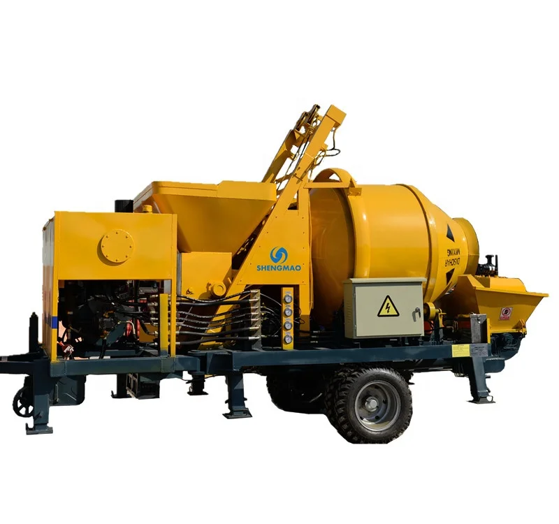 Philippine popular 40m3/h JBS40R diesel or electricity concrete mixing mixer pump with China factory price