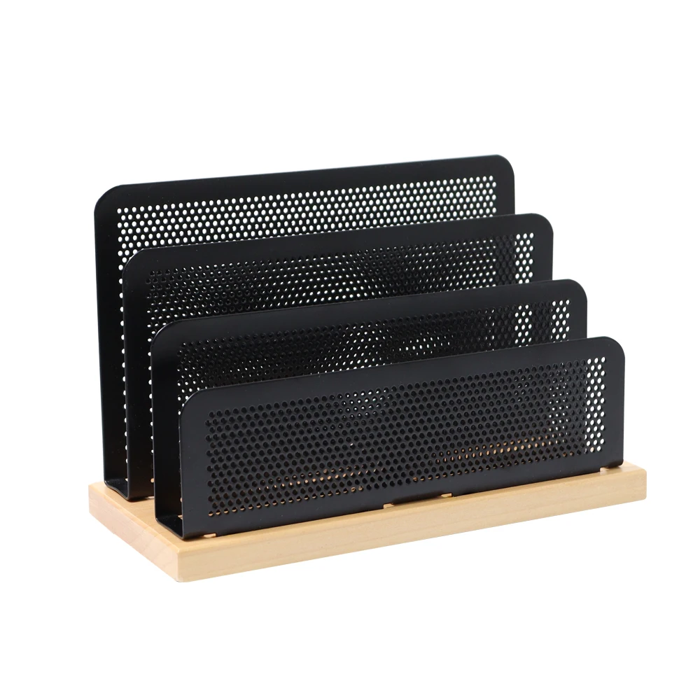 Desk accessories storage file Office File organizer 3 parts metal mesh Letter Holder