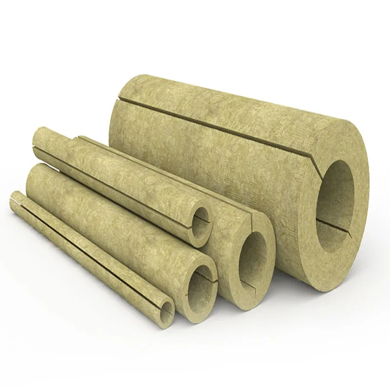 thermal insulation rock wool pipe and tube heat insulation rock wool tubes with aluminum foil