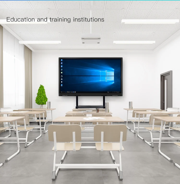 Maxhub qeoyo hikvision samsung promethean 55 85 дюймов дисплей умная белая доска сенсорный экран взаимодействует плоская панель с подставкой