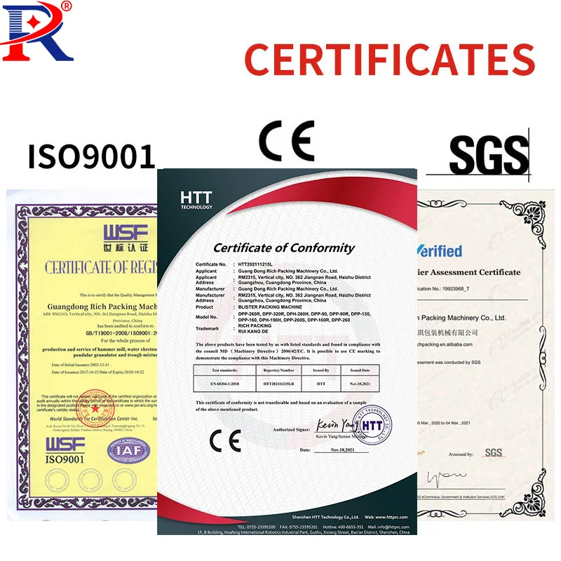 Dpp150 Dpp-150 New Arrival High Capacity Aluminum Plastic Medecine Thermoforming Hot Sealing Blister Packing Machine