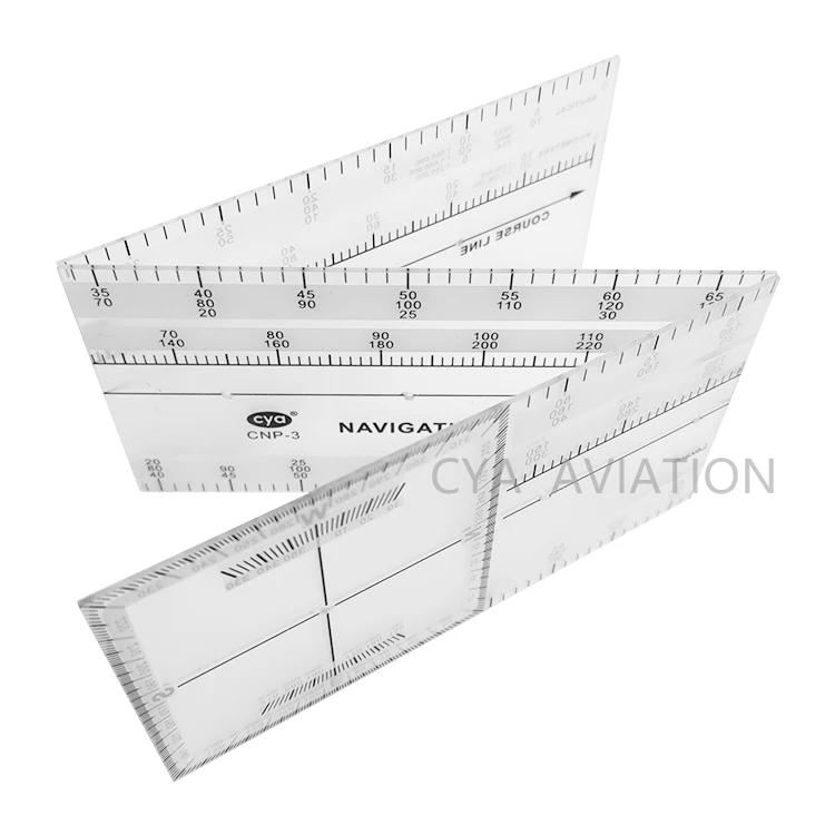 Plastic Pocket size Foldable Pilots Student Ruler  Folding Navigation Plotter CNP-3