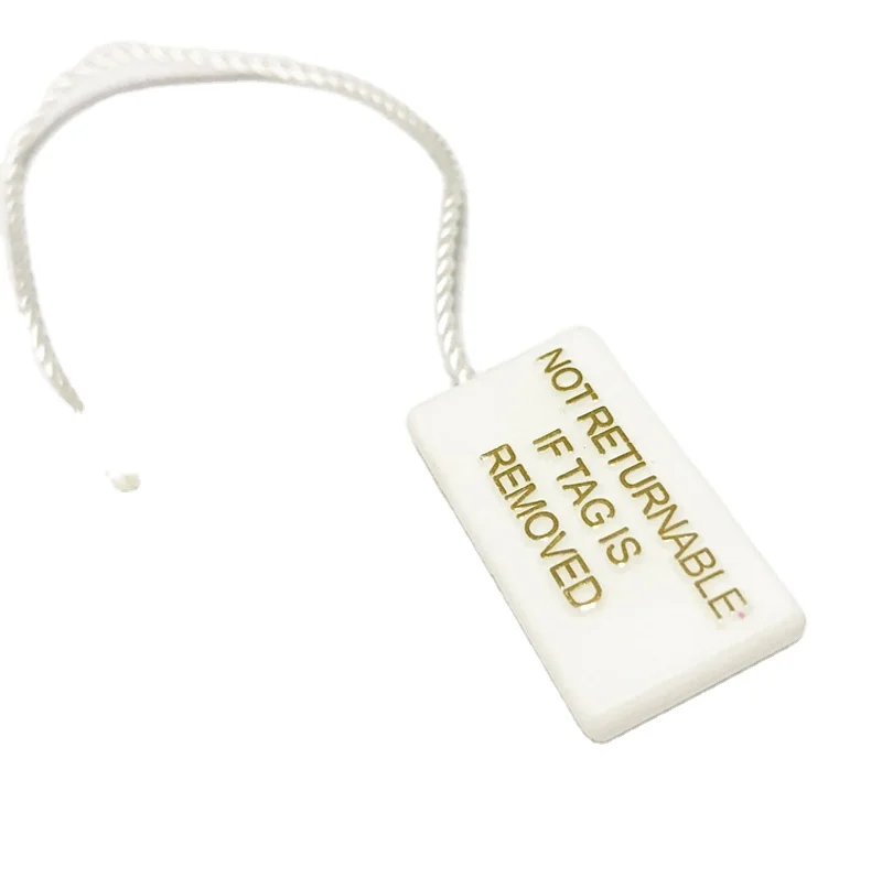 
 Пользовательские пластиковые подвесные бирки с золотым принтом, часы  