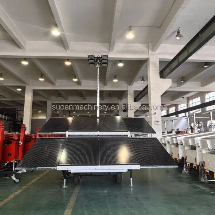 Hot 4KW new design  hydraulic solar panel  storage power house solar trailer