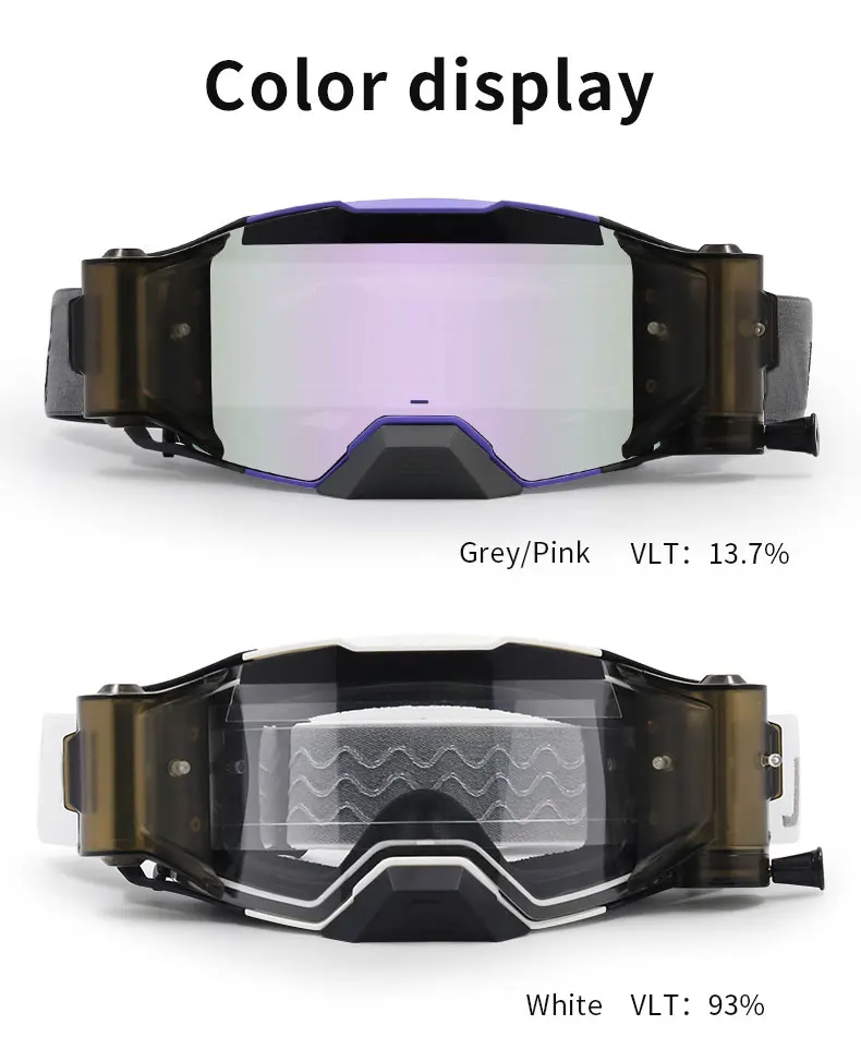 Customization outdoor UV400 fashion dirt bike motocross goggles anti fog custom motorcycle goggles