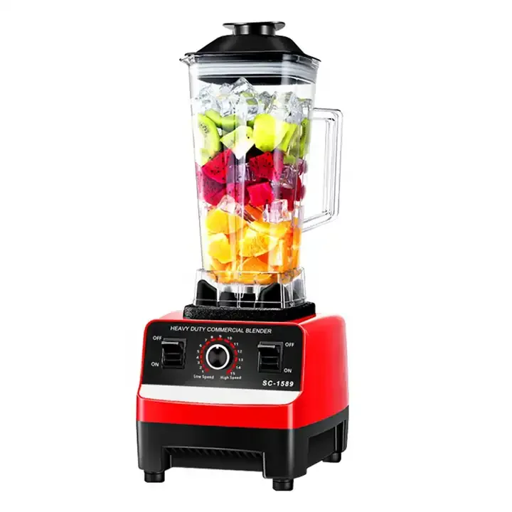 Silver Crest Blender 4500W 2L Large Capacity Commercial With Mixer Grinder Heavy Duty Machine Portable Ice Smoothie Blenders