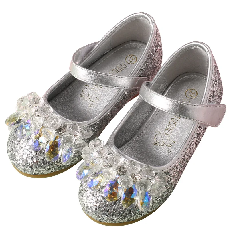 Китай обувь для девушек Золушка кристалл каблук пианино выступлений