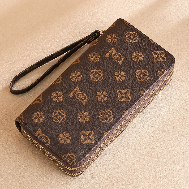 Luxury designer wallet with clutch holder credit holder large capacity PU leather purse