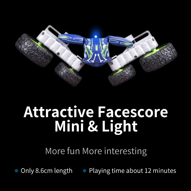 LEHOO Create RC Mini Car 8034 Remote Control Off Road 4WD 2.4G Rotating 360 Degree 2.4G Mini RC Stunt Car