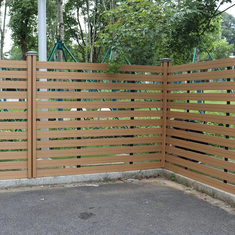 wood composite fence slats 90*20mm section fencing for outdoor