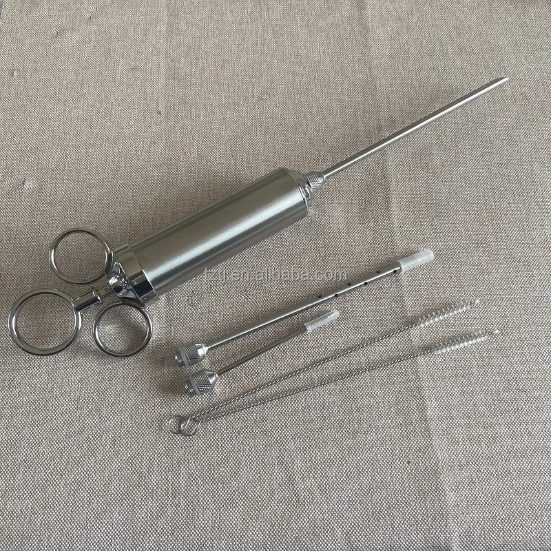 Marinade Meat Injector Kit Stainless Steel Needle Meat  BBQ Tool