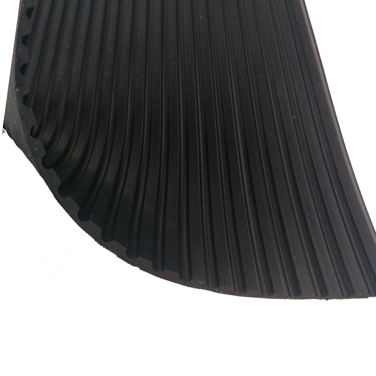 
Industry corrugated fine ribbed rubber floor mat 
