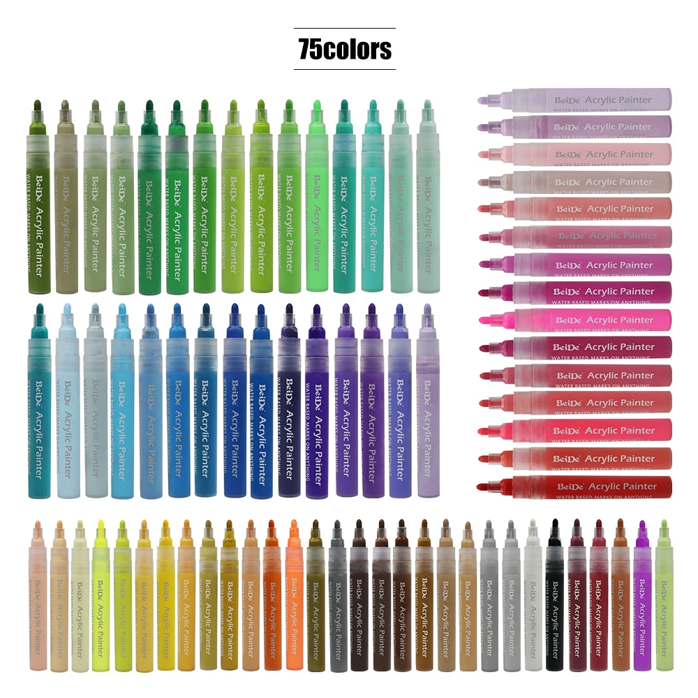 Premium professional ceramic water based  acrylic paint marker pens