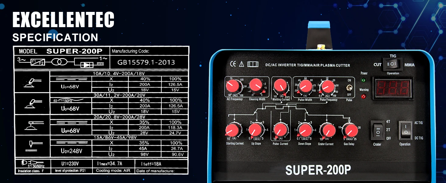 Smart Portable 4 in 1 TIG CUT MMA ARC ACDC TIG Welder for Pulse Aluminum Welding Machine