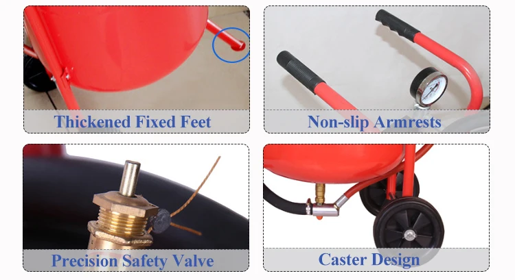 20 Gallon Sandblaster Pot Surface Cleaning Tank Dry Sand Blaster Machine Sandblasting Pot