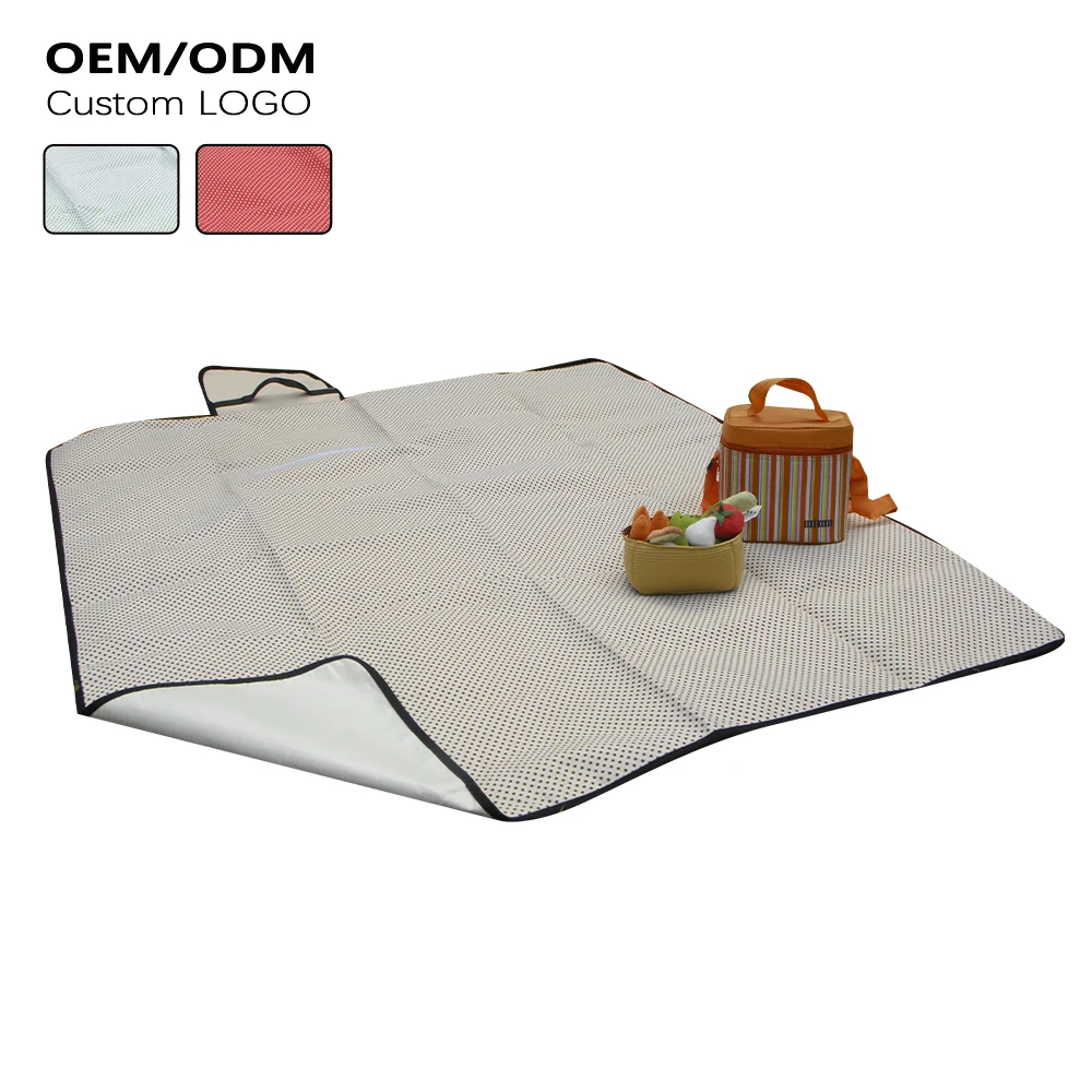 Customize Waterproof Roll Folding Pocket Sport Black Picnic Rug Blanket Mat With Logo
