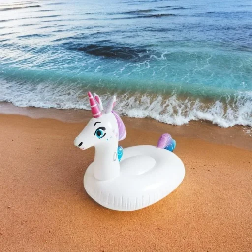 Inflatable outdoor PVC unicorn floating animal theme pool entertainment water toys Floating mattresses and water toys