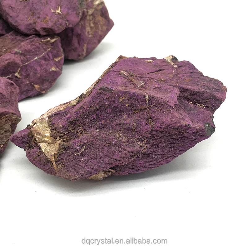 Factory Price  Natural Purpurite Stone Crystal Raw Rocks Natural Purple Purpurite Roug