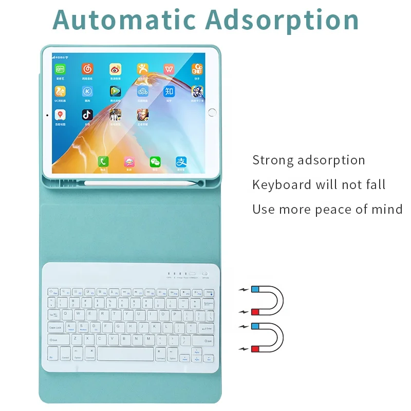10.2 Case Tablet Keyboard Universal Covers For iPad Back Cover 10.2 Inch Shockproof Full Body Protective Light Weight