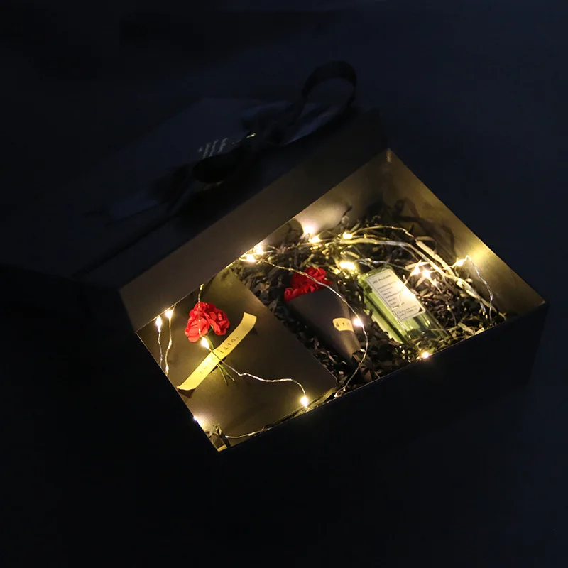 caja de joyeria custom black gift carton wholesale jewelry perfume box