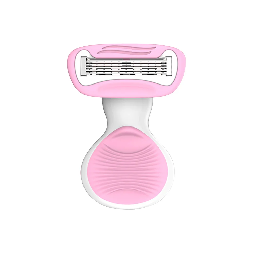 Высококачественная портативная розовая Женская мини-бритва