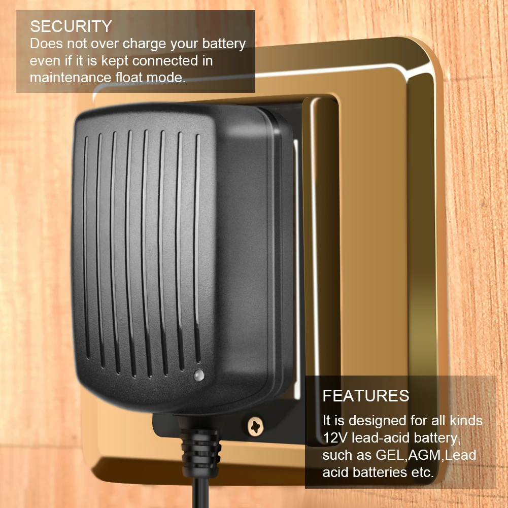 6V Universal Smart Charger 6.9V 1.2A Lead Acid Battery Charger with EU US UK Plug Ride on Car Charger