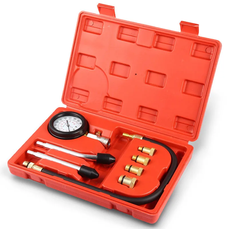 
Motorcycle Cylinder Compression Tester Meter Pressure Gauge Tester Kit Petrol Engine Tool 