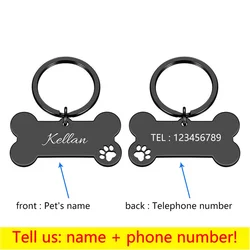 The New Listing Stainless Steel Dog Id Tag Anti-Lost Pendant Pet Name Tag