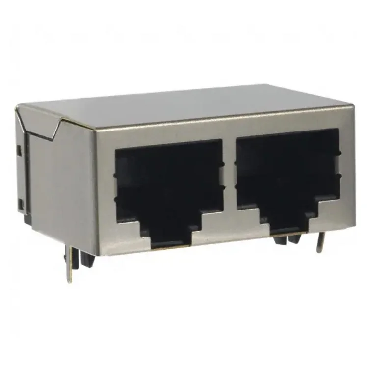 J2B801ZDE 1X2 порты и разъёмы 8P8C без светодиодов EMI палец Ethernet RJ45 разъем