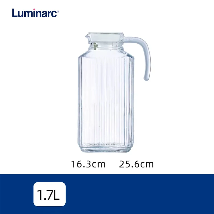 Luminarc Wholesale Glass tea pot water kettle collection 1L 2L moroccan teapot fountain with cups