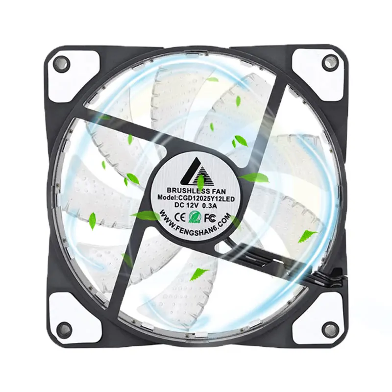 Сервер ПК вентилятор Охлаждающий осевой радиатора Dc Cooler светодиодные фары 12v компьютер Rgb