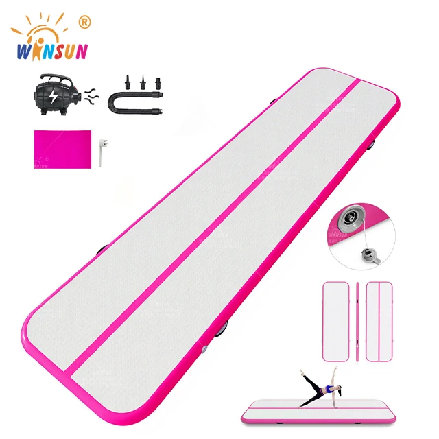 New Design Airtrack Mat 3m/4m/5m Inflatable Gymnastics Tumbling Air Track Mat for Fitness Yoga Taekwondo