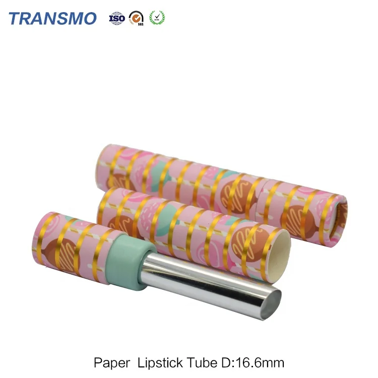 Контейнер для бальзама губ экологически чистый контейнер из розовой бумаги губной