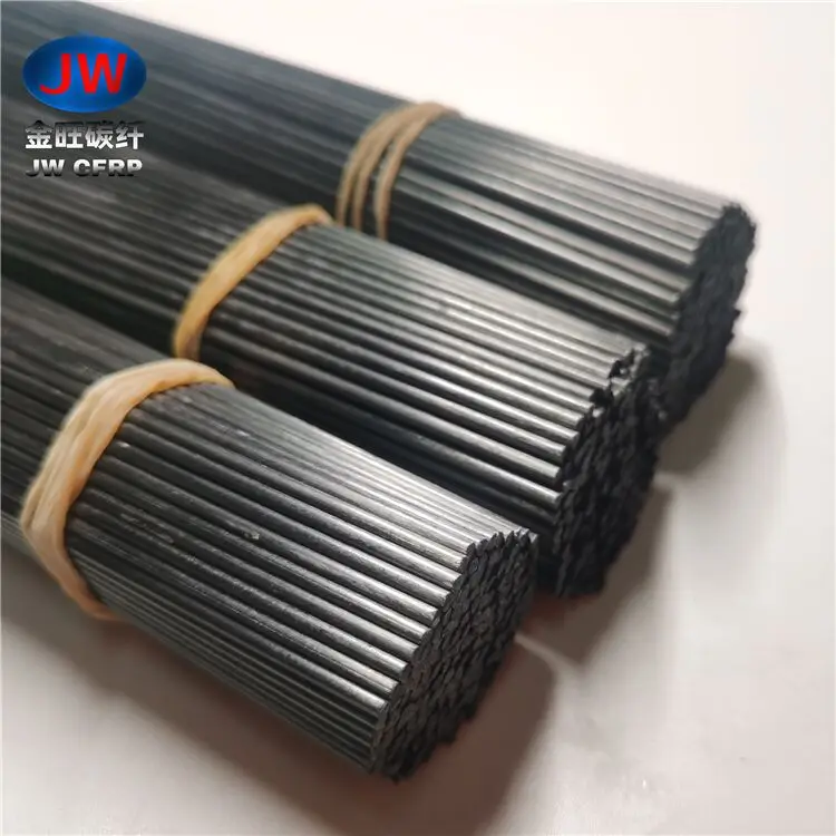Customized Size Carbon Solid Fiber Rods Pultruded Carbon Fiber Rod 1mm 2mm 3mm 4mm 8mm 10mm