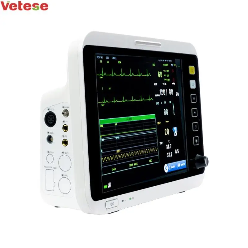 Yonker 12 inch Veterinary equipment instruments Portable Animals Multiparameter Veterinary Monitor For Vet