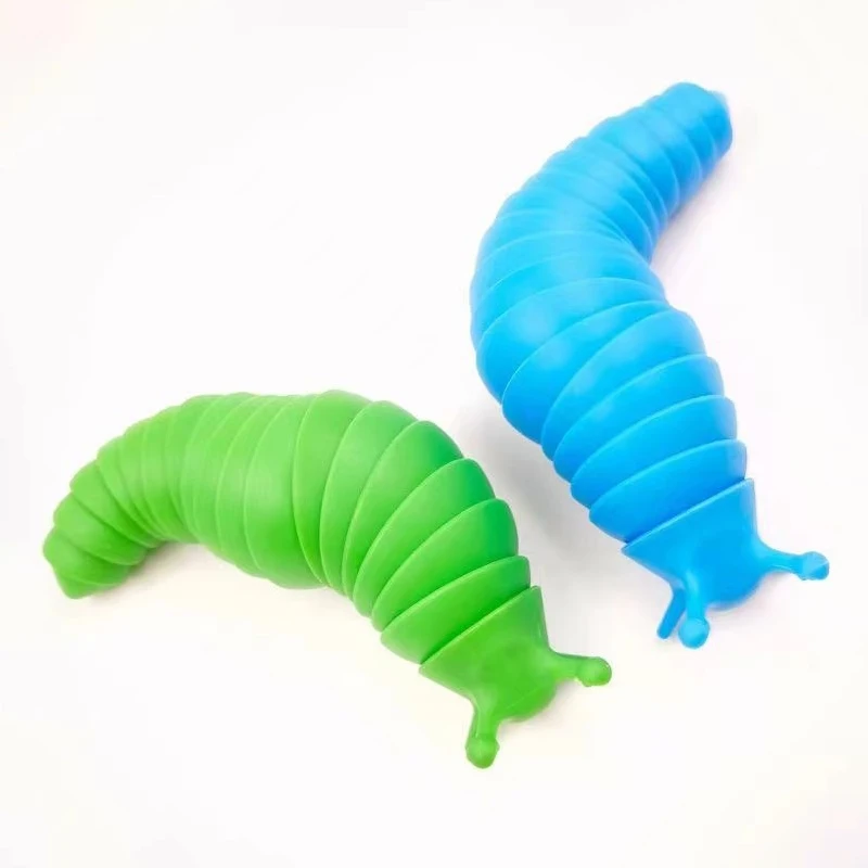TikTok Pop Decompression Toys Slug Fidget Articulated Fun Snail Friendly Sensory Toy Fidget Slug Safe material slug toy