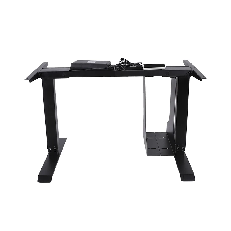 Anti-Collision Low Noise Dual Motors Three Stages Height Adjustable Table Ergonomic Electric Lifting Desk Standing Desk