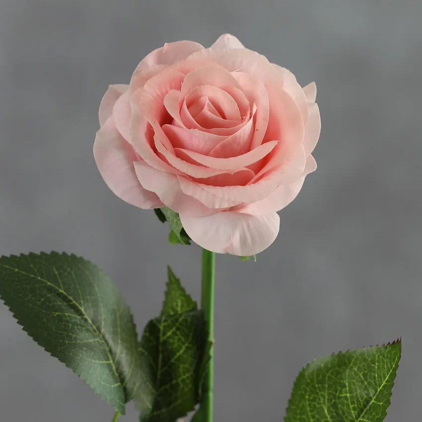 Wholesale Artificial Silk Dusty Rose Flowers For Home Wedding Decor Moisturizing Simulation Rose Flower