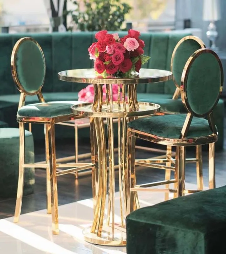 Top Quality Outdoor Wedding Banquet Party Square Shape High Cocktail Tables