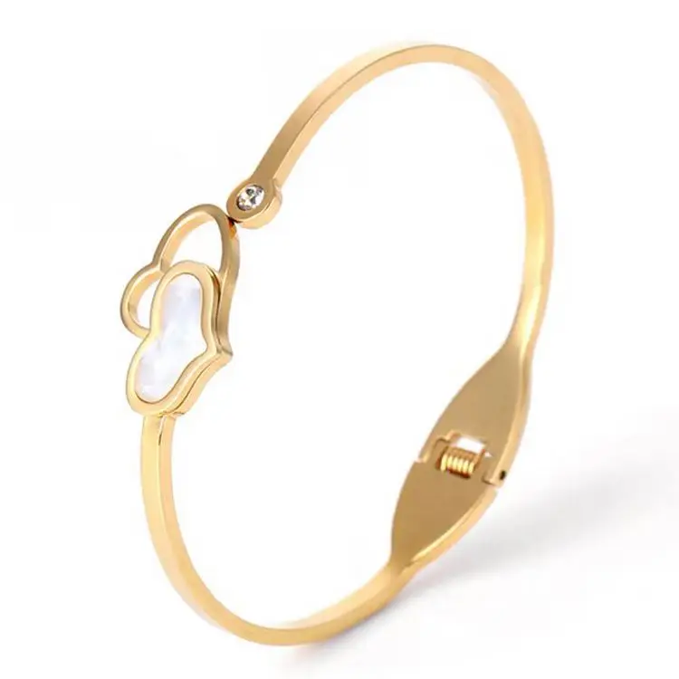 Luxury Woman Bracelet Two Tone Bracelets Cle Usb En Inspirational For Women Italian Link Charm Zirconia Gem Stone