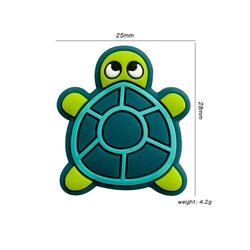 New Design BPA Free Baby Teething Bead Pacifier Chain Fashion Handmade Jewelry Turtle Tortoise Silicone Beads