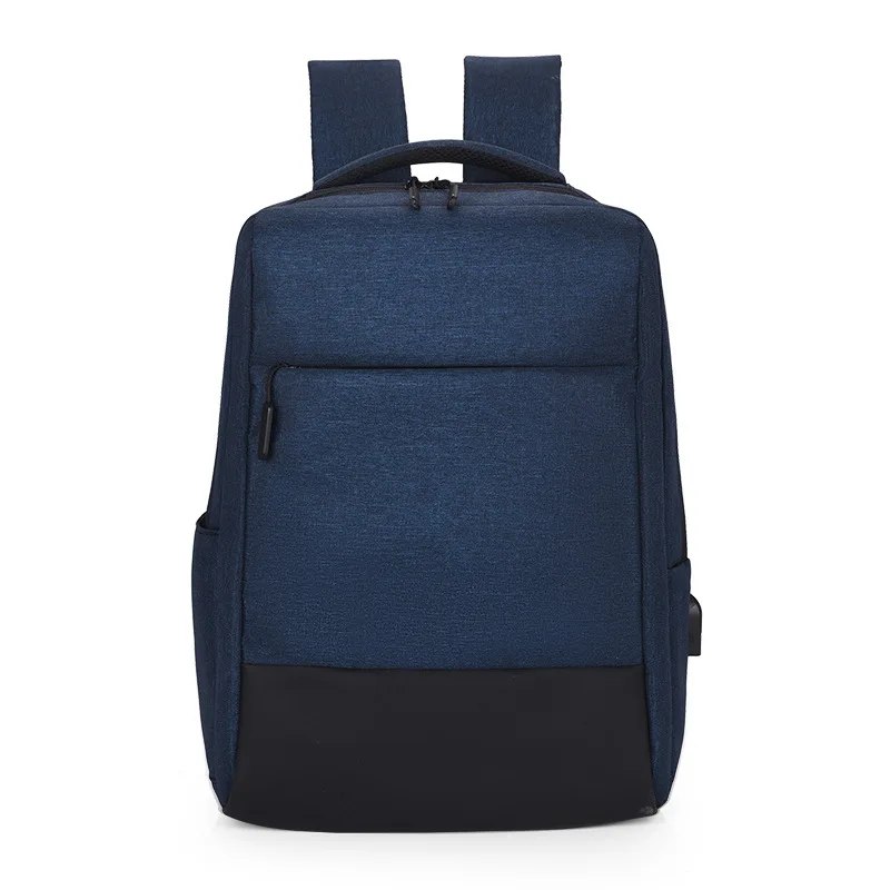 Hot Selling Large Capacity Waterproof School Bags for Men Solid Color Laptop Bag Portable Business Travel Backpack