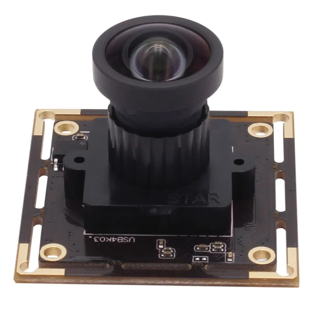 ELP 4K 8MP Surveillance Webcam with Wide Angle No Distortion M12 Lens IMX415 CMOS 3840X2160 HD Mini USB Web Camera Module