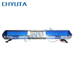Led flashing rotator car emergency light bars 47 inch for vehicle warning led strobe work lights bar with siren 12v 24v