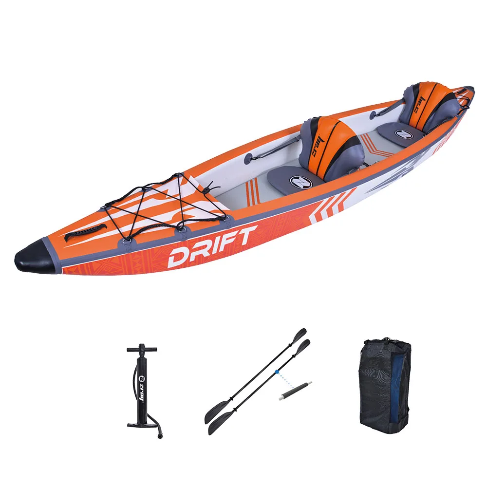 ZRAY 37641 Classic Portable 2 Persons Touring Drop Stitch PVC Inflatable Kayak Boat