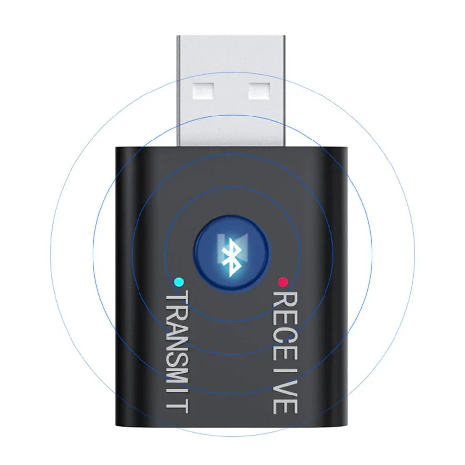 TR6 BT 5.0 USB Dongle 2 in 1 Wireless BT audio Transmitter Receiver for TV Speaker Amplifier Projector Car